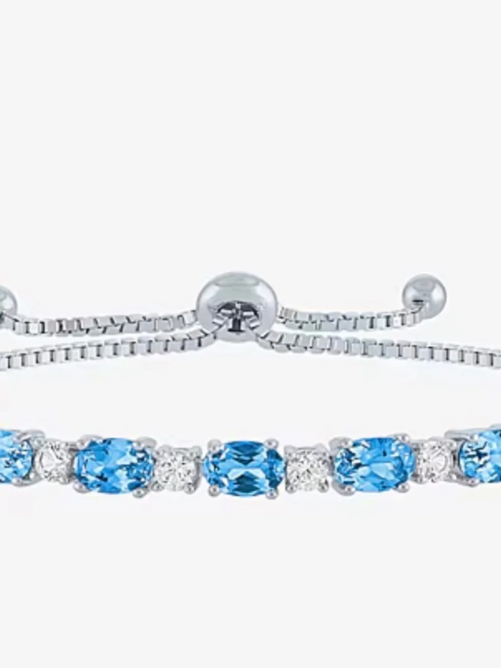 Gemstone Pure Silver Over Brass Bolo Bracelet